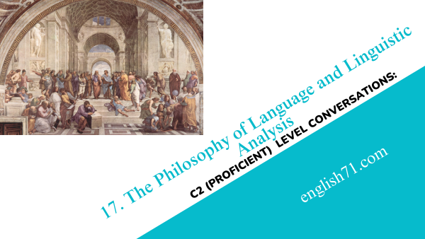 The Philosophy of Language and Linguistic Analysis