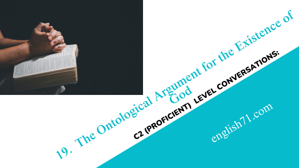 The Ontological Argument for the Existence of God